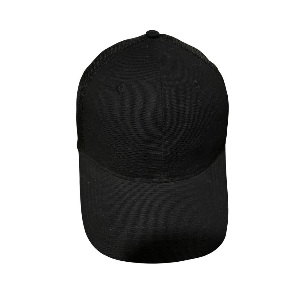 Carhartt Black Mesh Back Trucker Hat Snapback Canvas Workwear Cap Spring 2021